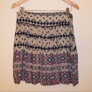 Trendy Japna Geo Patterned Skirt WITH POCKETS!